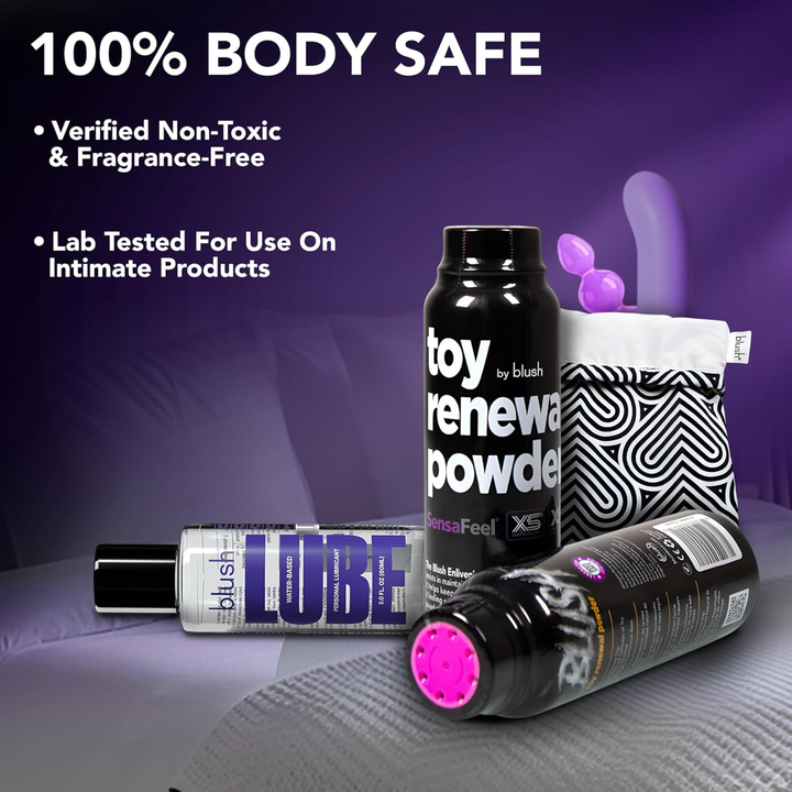 100 percent body safe Blush Toy Renewal Powder 3.4oz 