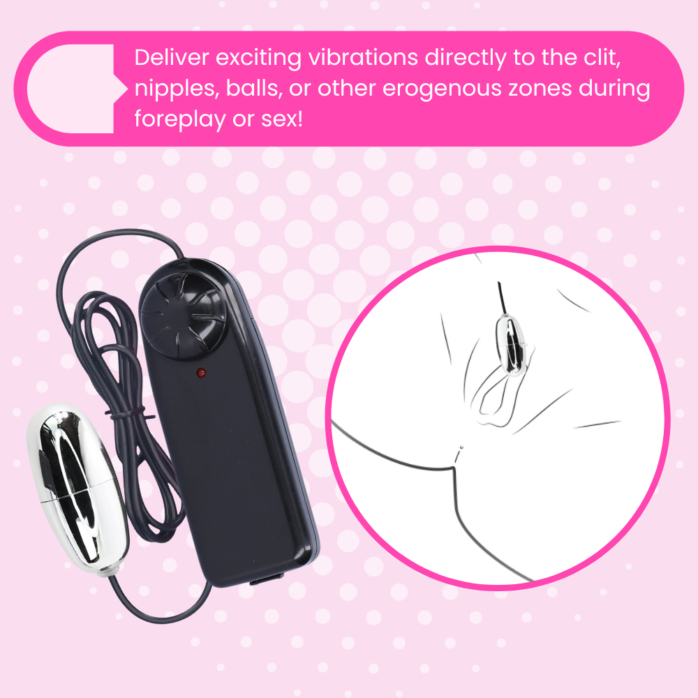 Deliver exciting vibrations directly to the clit, nipples, balls, or other erogenous zones during foreplay or sex!