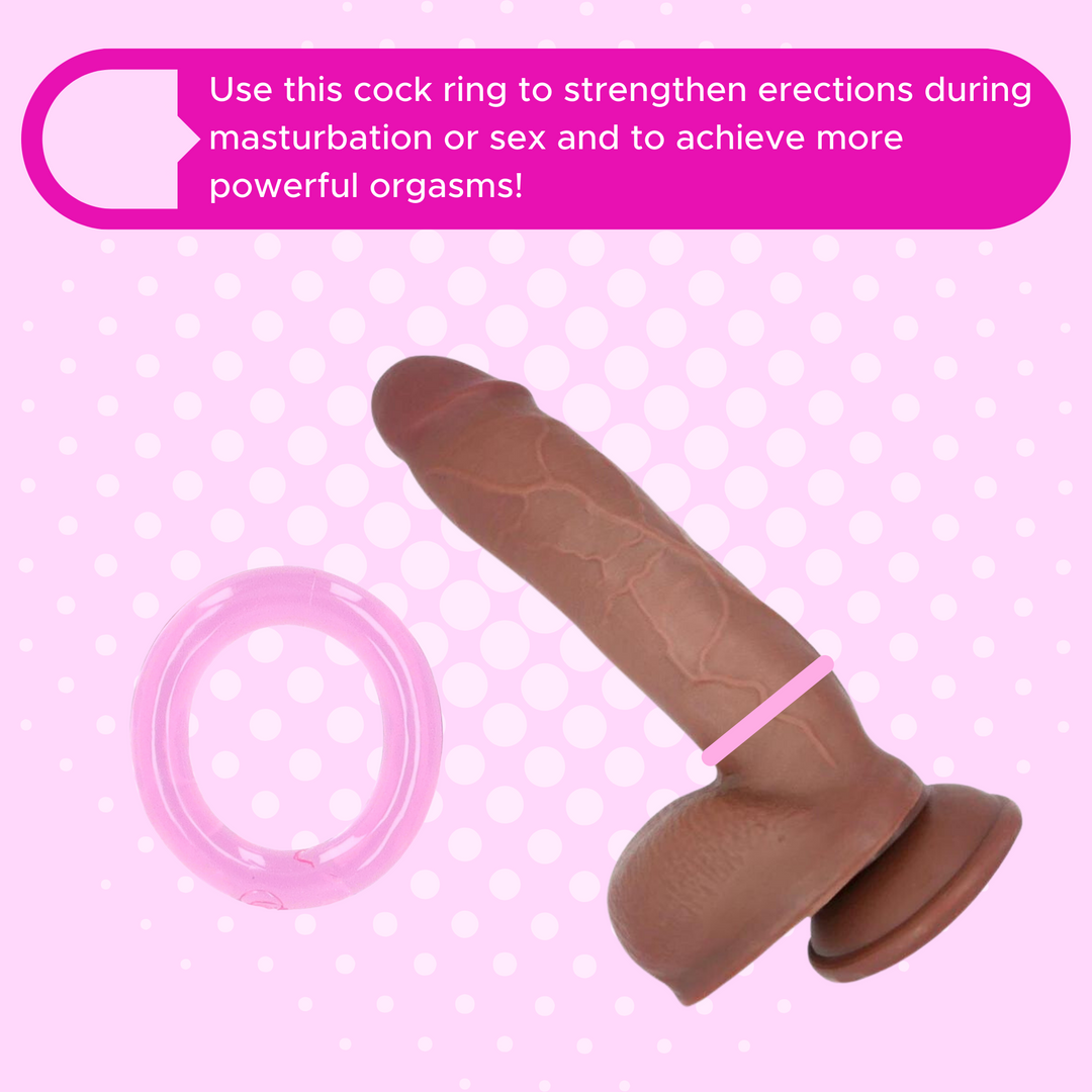 Use this cock ring to strengthen erections during masturbation or sex and to achieve more powerful orgasms!