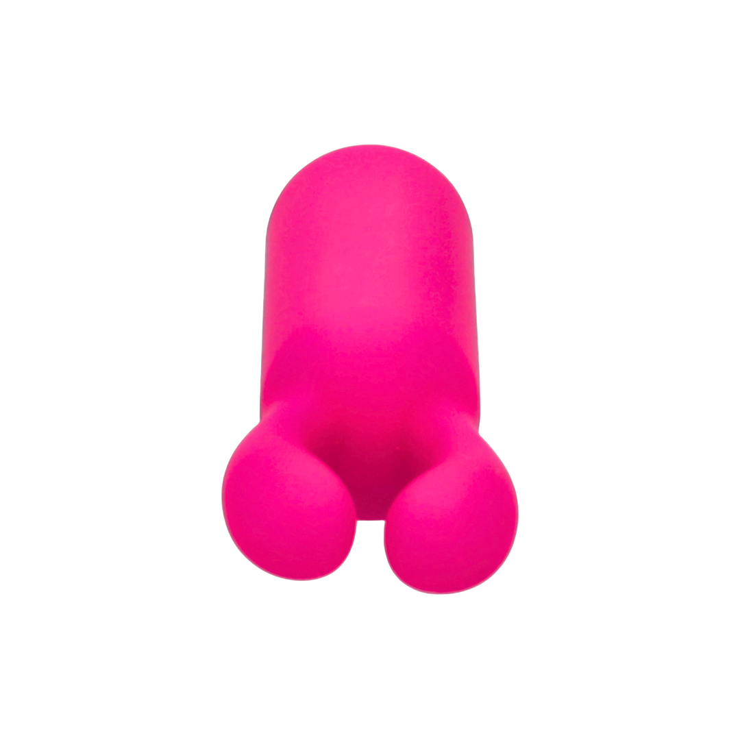hot pink Mini Silicone Clit Encasing Vibe powerful clitoral stimulator 