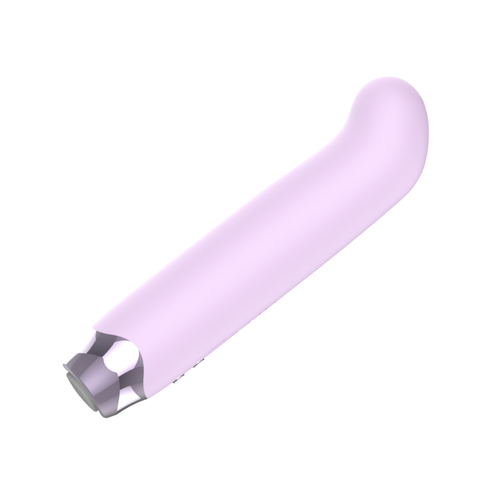 full product view of waterproof and rechargeable Curved Tip Bullet Vibrator 
