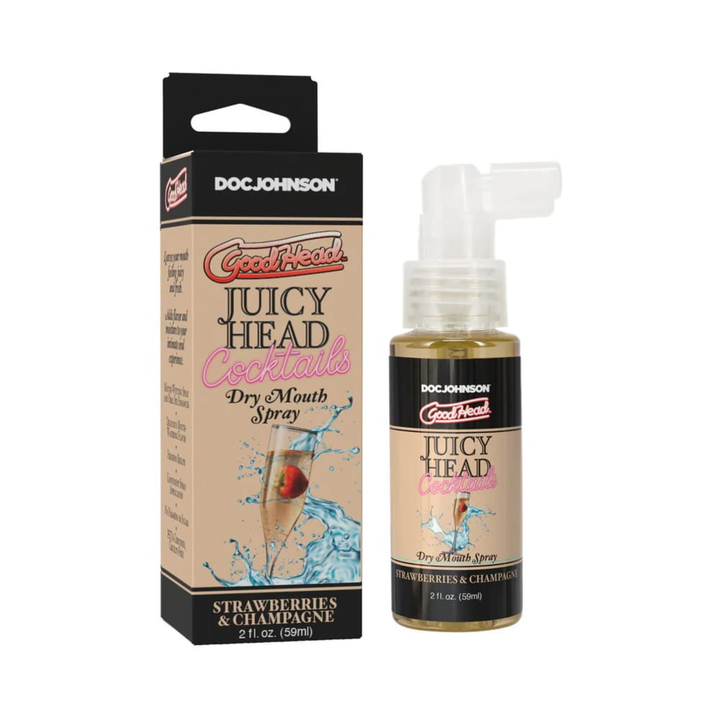 GoodHead Juicy Head Cocktails Dry Mouth Spray 2oz strawberries and champagne 