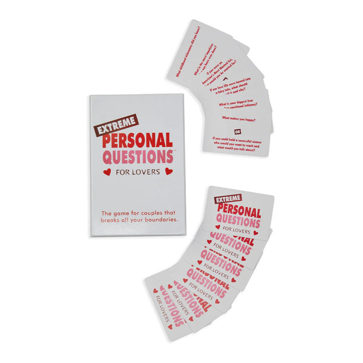 all components of Extreme Personal Questions for Lovers Couples Game