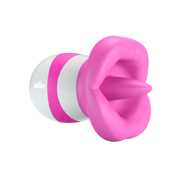 angled side view of tongue from Goodnight Kiss Clitoral Licker 