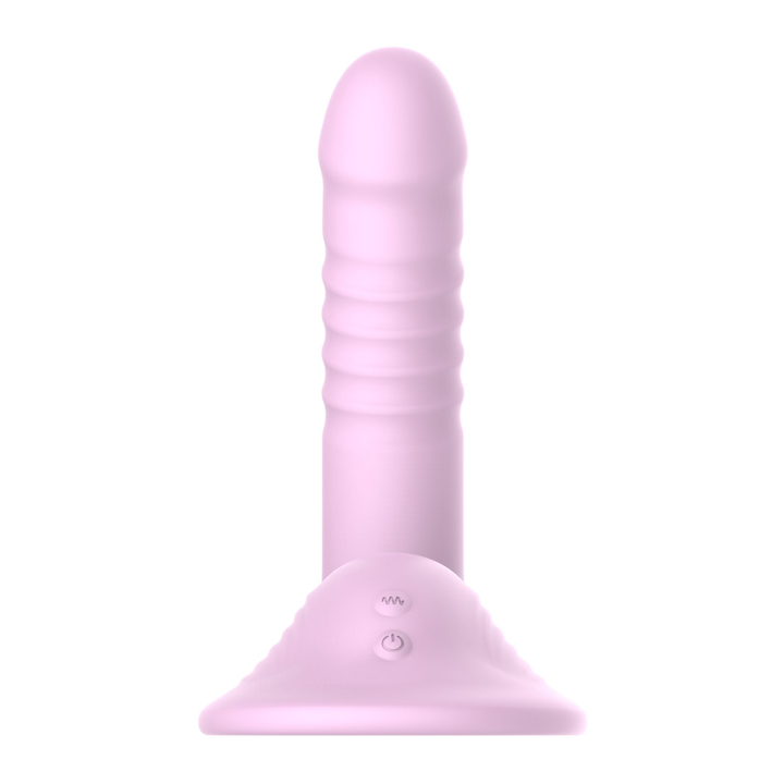 view of control buttons on Thrusting Hands-free Vibrator 