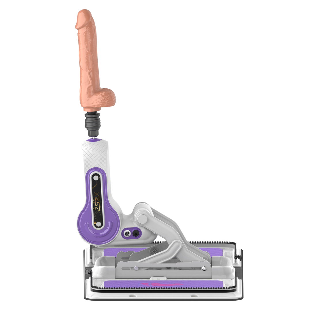 Sex Machine angled upward with dildo 