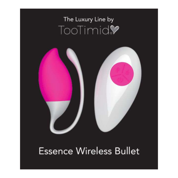 Essence Wireless Remote Control Bullet Vibrator inside packaging