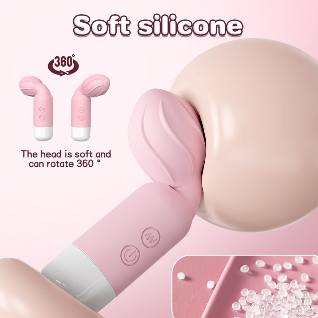 soft silicone flexible USB Mini Wand Vibrator 