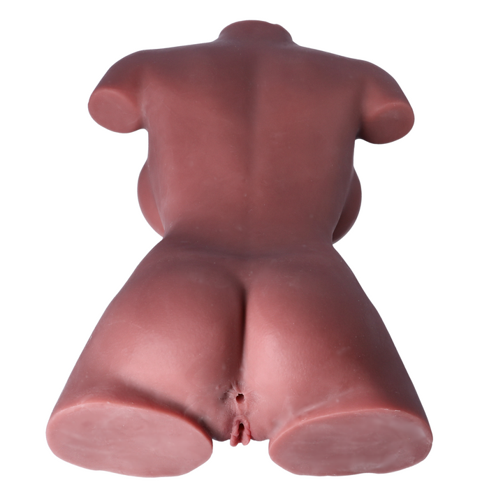 angled view of buttocks rom brown female torso sex doll TPE realistic feel material  