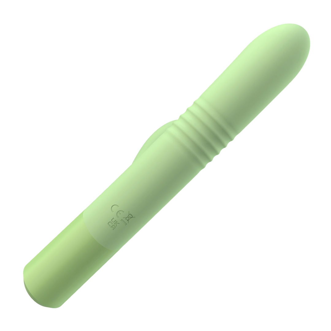 underside of Telescopic Thrusting Silicone Rabbit Vibrator 