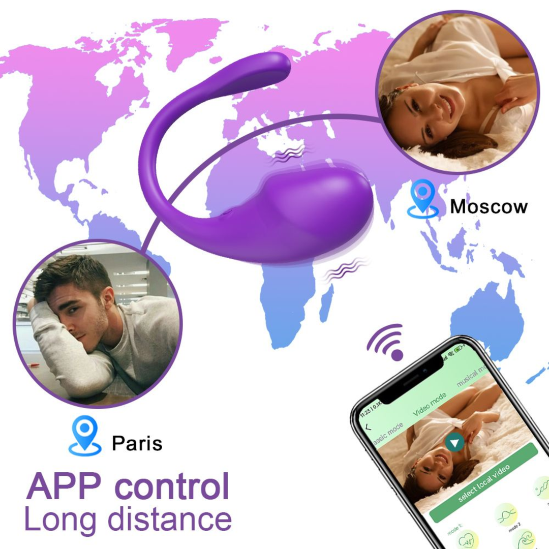 App Controlled Vibrating Egg as used for long distance lovers 