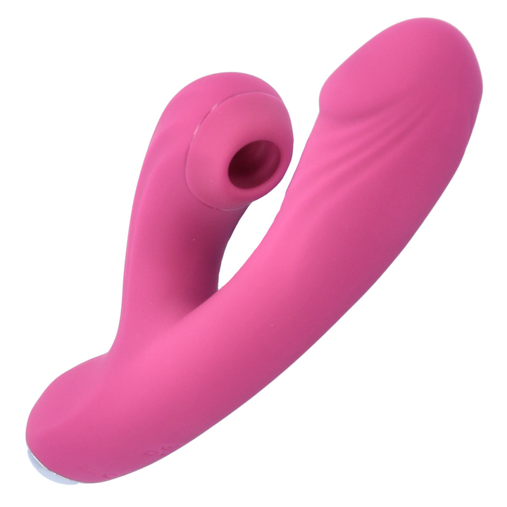 close up of air pulse bunny from dual action rabbit vibrator 