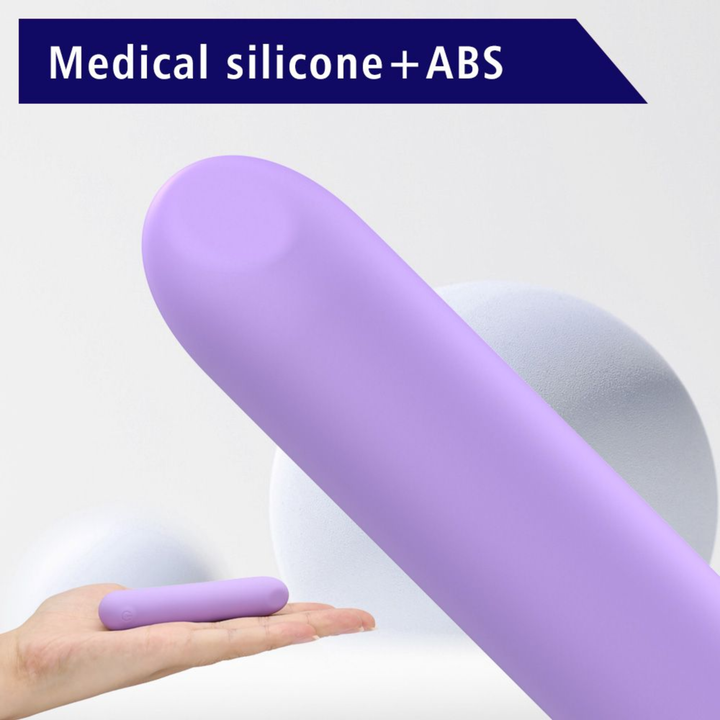 Vibrating Rechargeable Bullet. made from Medical silicone ABS plastic 