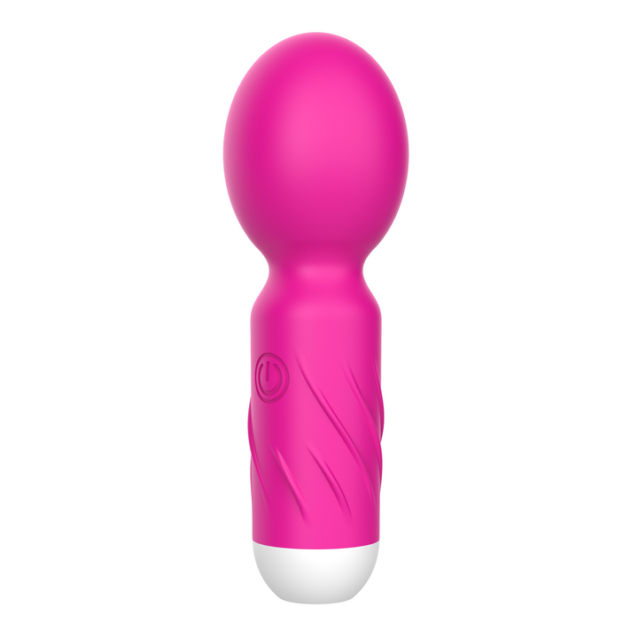 angled front view of mini wand with elongated head 