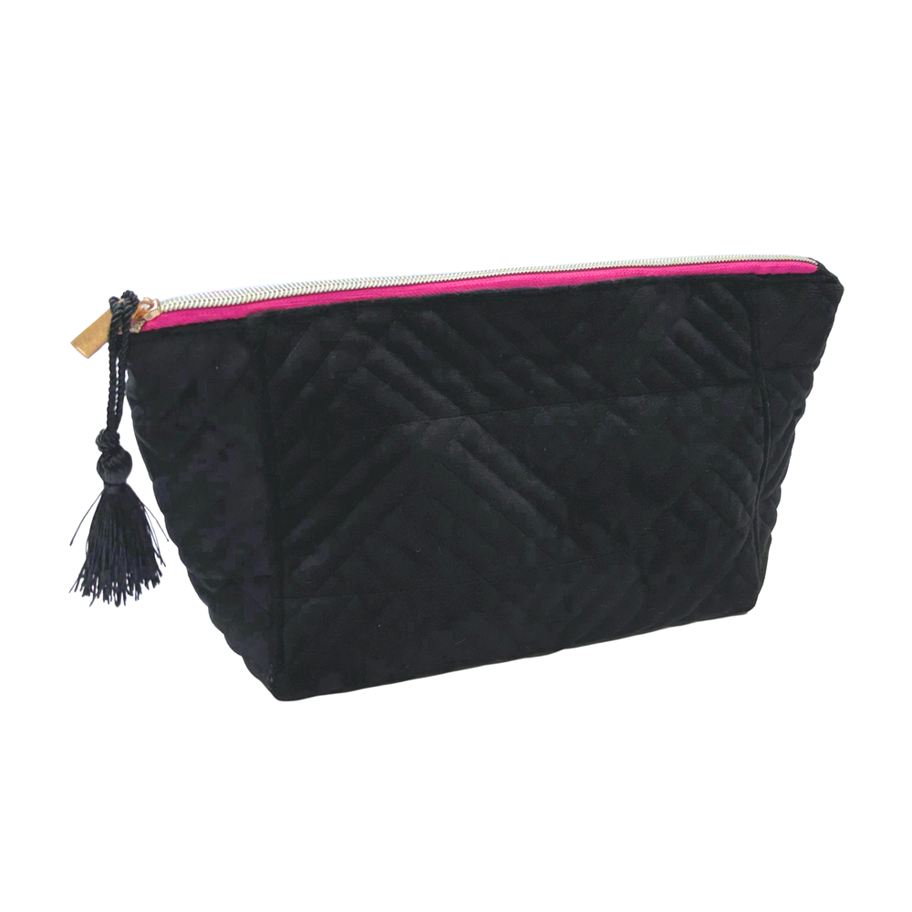 Classy Quilted Fabric Storage Bag for Your Sex Toys and Lubes full product view 