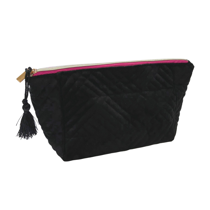 Classy Quilted Fabric Storage Bag for Your Sex Toys and Lubes full product view 