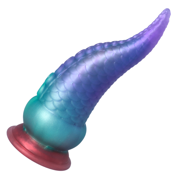 up close shot of scales pattern from tentacle dildo 