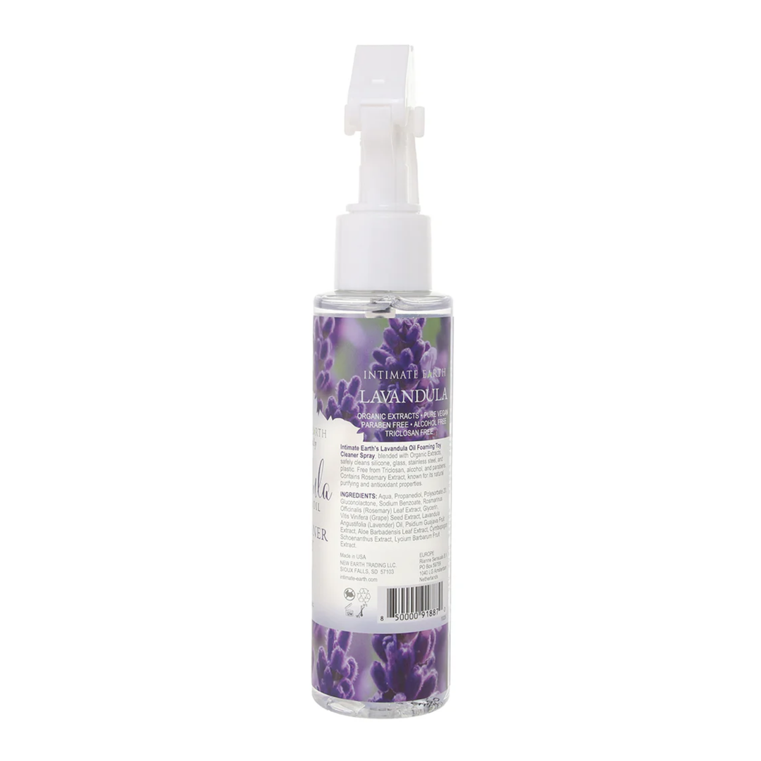 backside of Lavandula Toy Cleaner Spray 4.2oz 