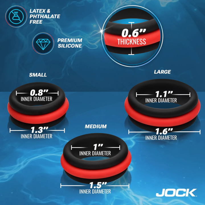 product size dimensions for Jock Enhancers 2-in-1 Silicone Cock Ring Set 
