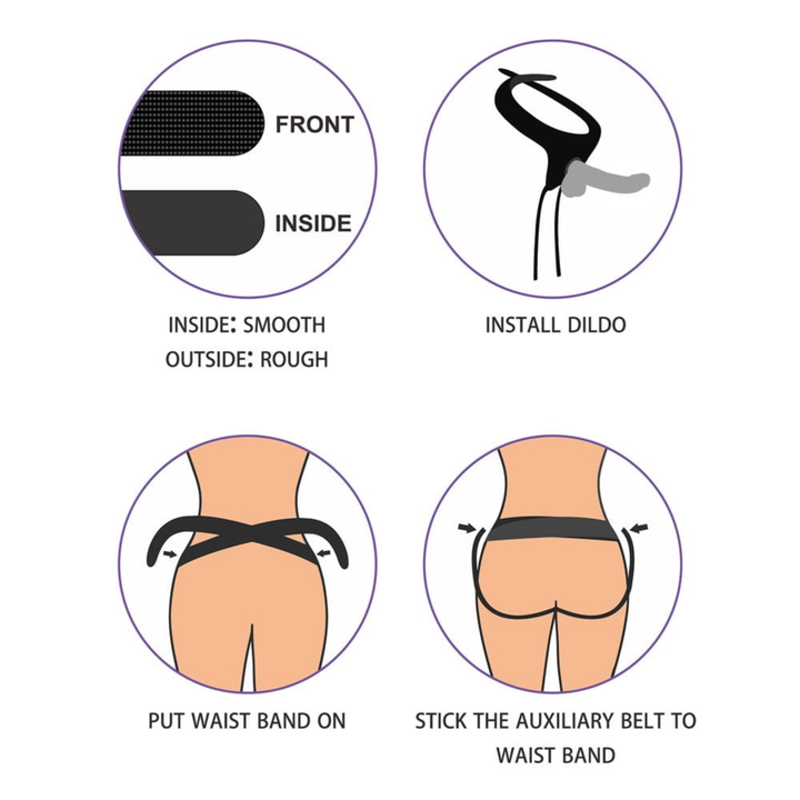 instructions on how to use Easy Strap on Set 7.0 inches