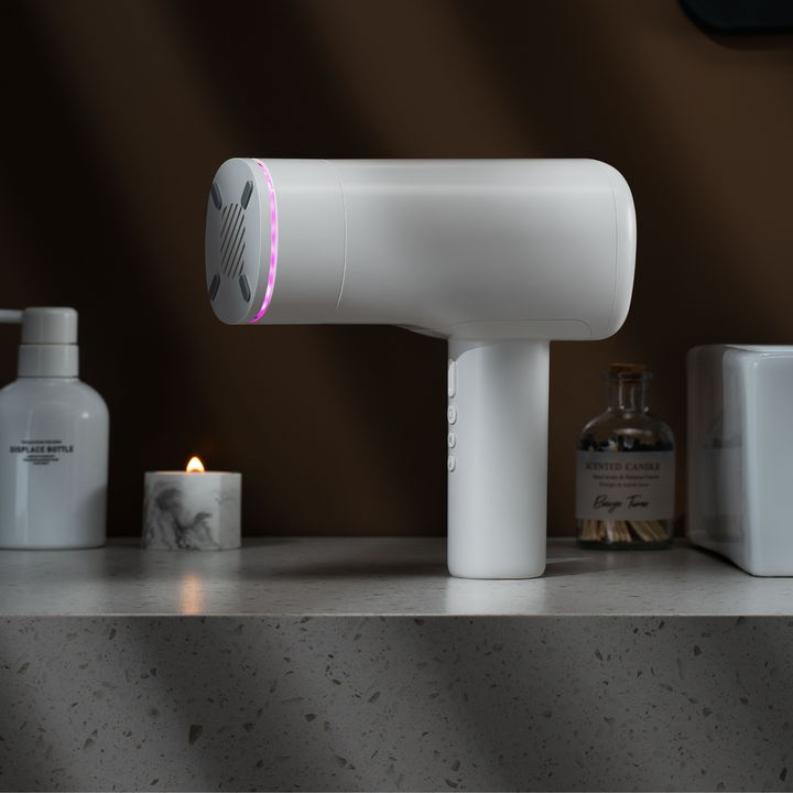 Super Series Pro Auto-Thrusting Masturbator  standing up on countertop 