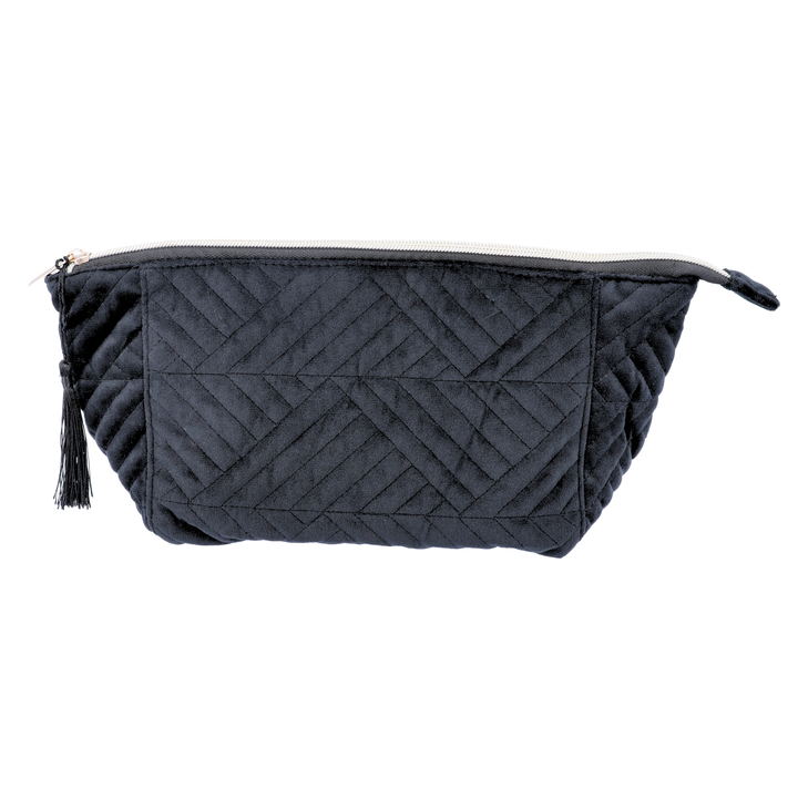 front view of Quilted Fabric Storage Bag soft material 