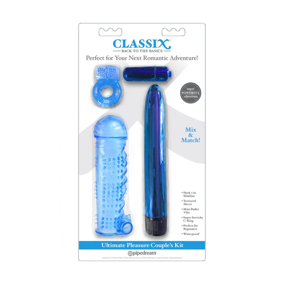 blue Classix Ultimate Pleasure Couple's as seen inside of packaging 