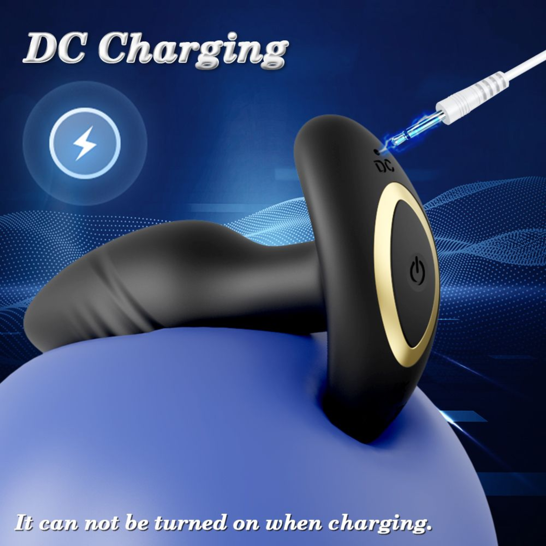 DC charging it can not be turned on when charging Vibrating and Rotating Butt Plug