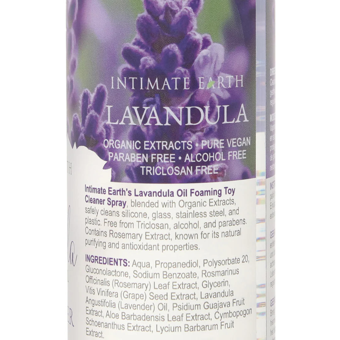 close up of ingredients in Lavandula Toy Cleaner Spray 4.2oz 