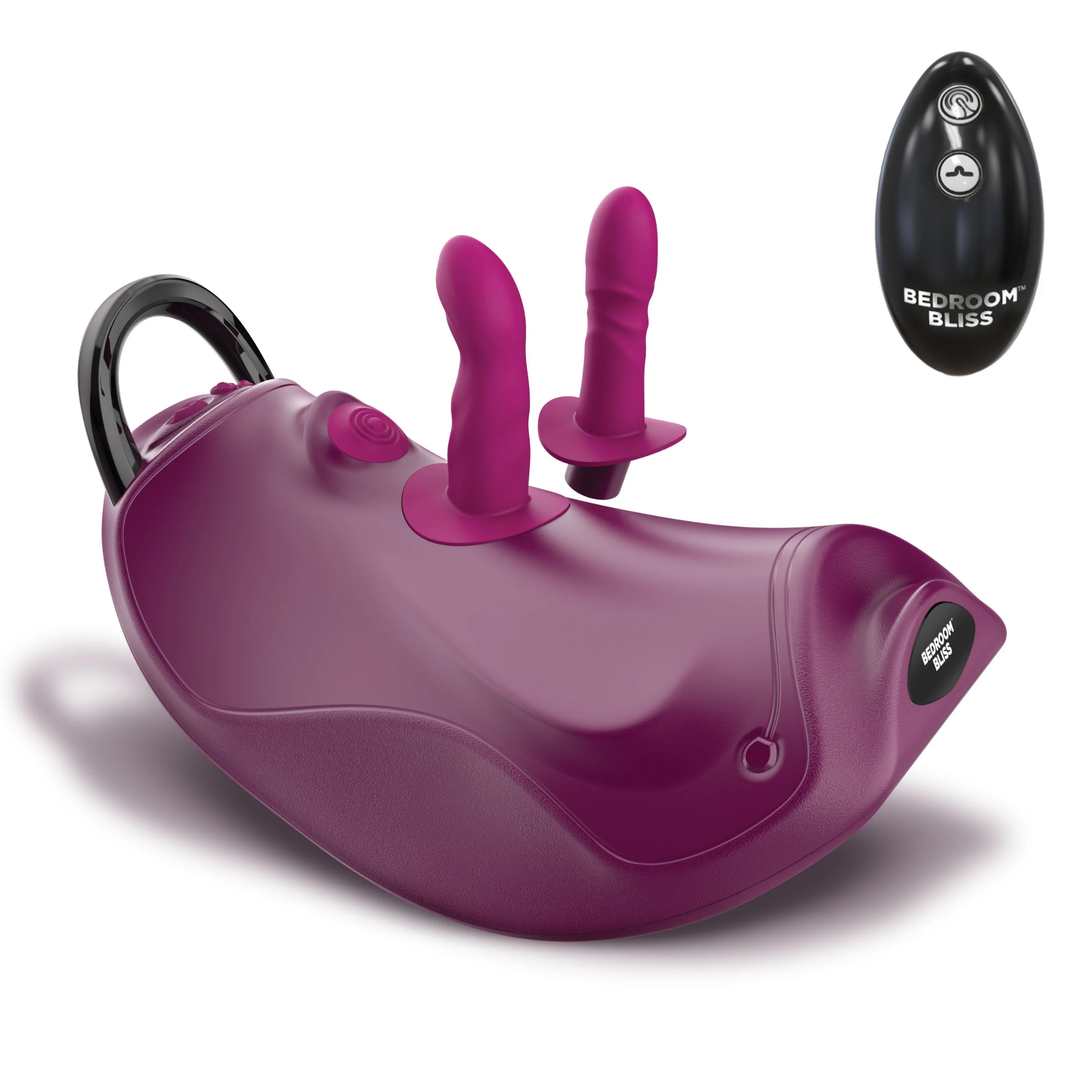 full product view of Bedroom Bliss Wild Ride Rocking Saddle Rechargeable Sex Machine 