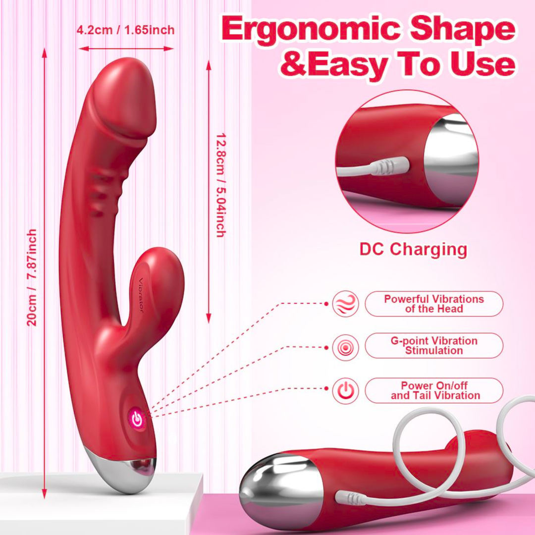 easy to use close up of product details from The Hop To It Rabbit Vibrator