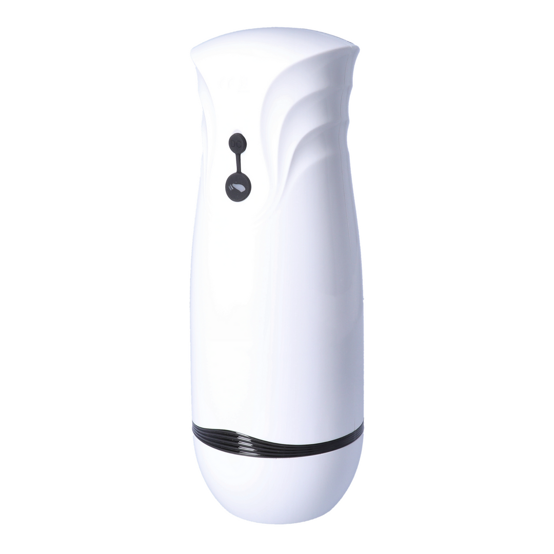 angled  backside of Sucking Vibrating Male Masturbator  