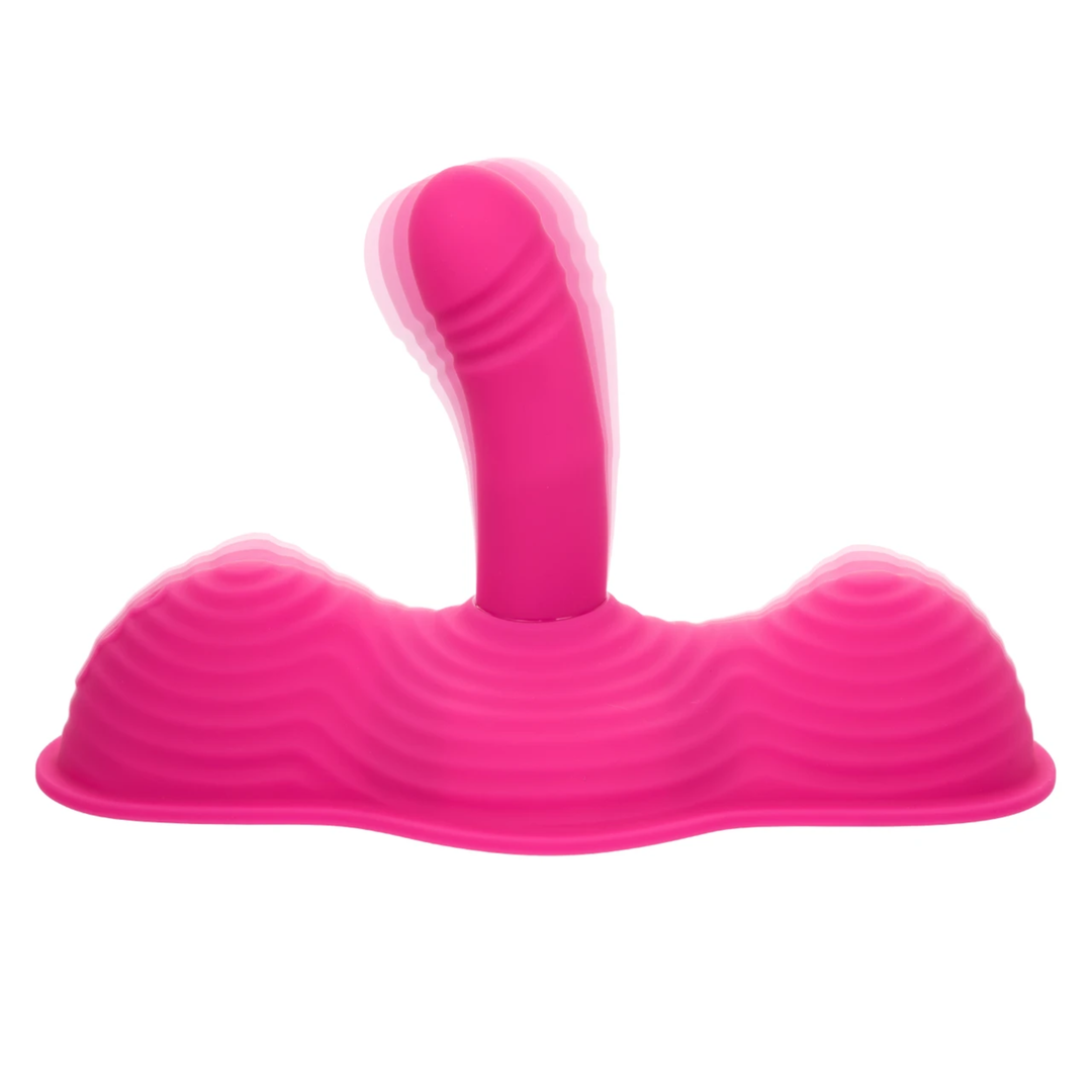 strong vibrations Calexotics Triple Rider Remote Control Ecstasy Rumbler Rechargeable Silicone Vibrator 