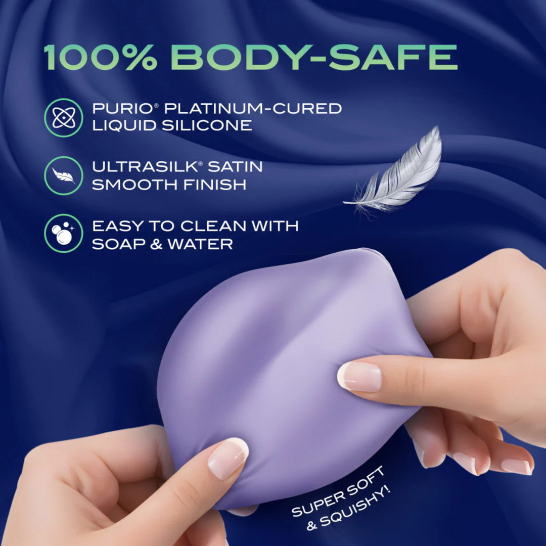 made from 100 percent body-safe silicone Urself Pulse Pad Rechargeable Silicone Grinder with Remote