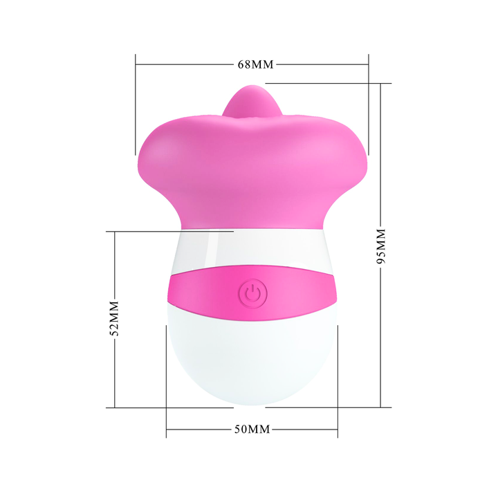 dimensions for Goodnight Kiss Clitoral Licker 