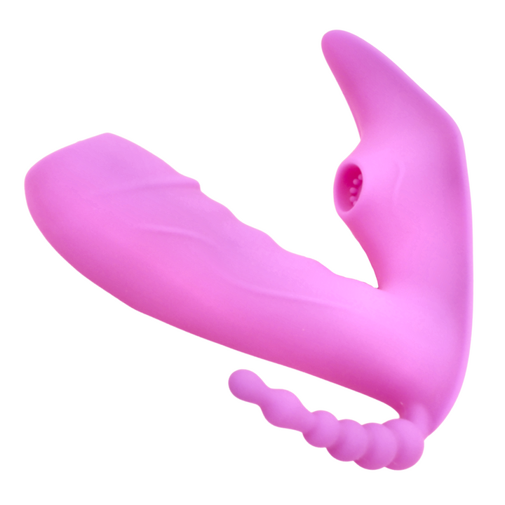 anal and licker shaft from Sweet Sex Body Candy Silicone Rechargeable Stimulator with Remote Control - Magenta