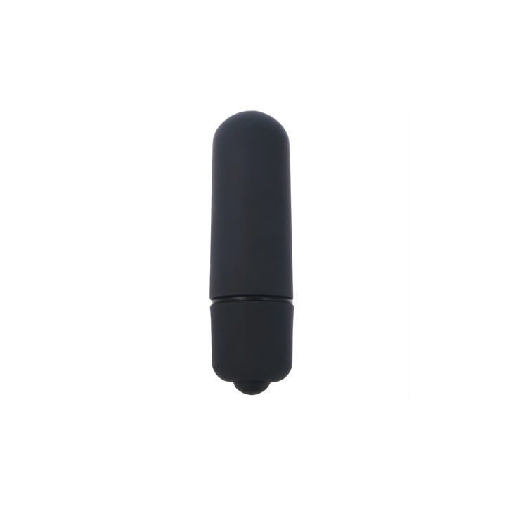 black matte vibrating bullet from Vibrating 2 inch Penis Extension