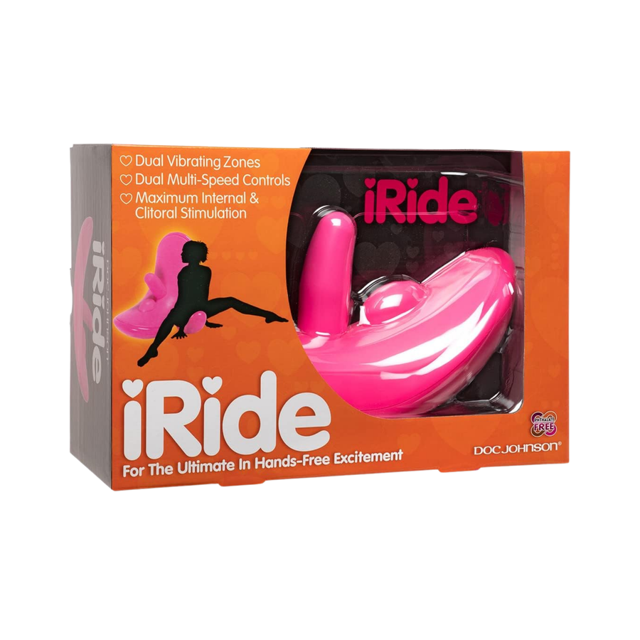 angled front view of Dual Bullets Ridable Rocker System inside of packaging