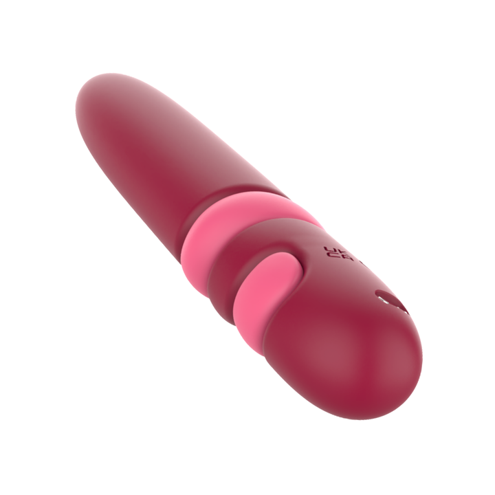 view of wraparound handle on Large Bullet Vibrator sleek silicone 