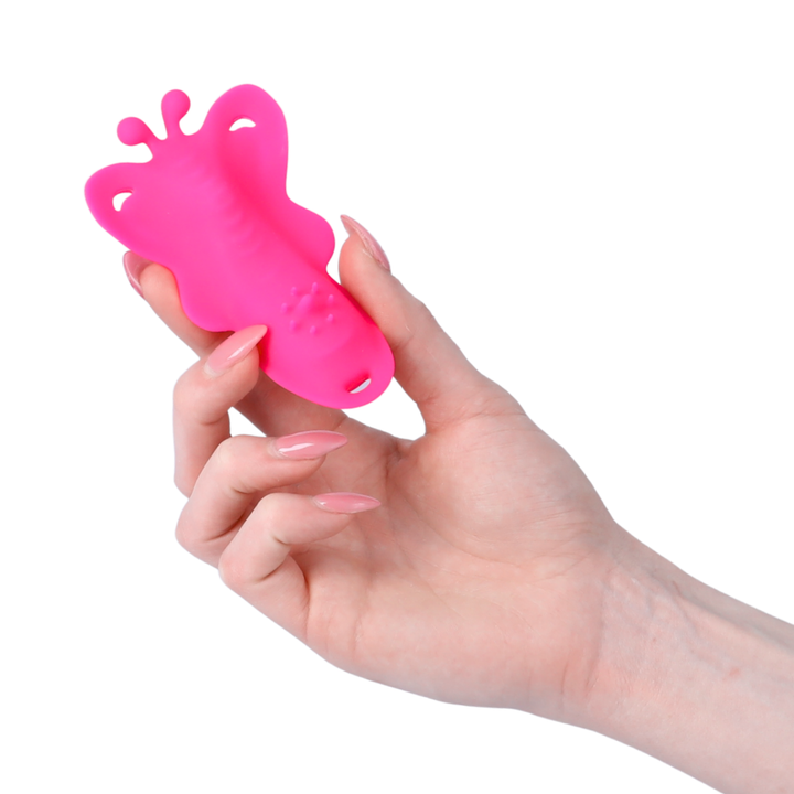 hand holding Wearable Butterfly Vibrator