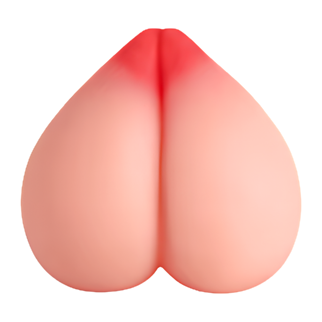 backside view of Tits and Ass Peach Masturbator