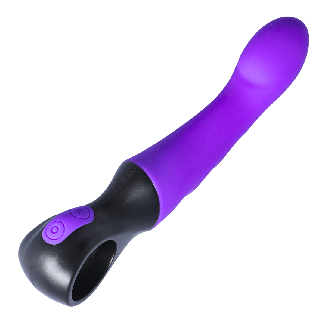 angled top view of Flexible Vibrating G-Spot Dildo 
