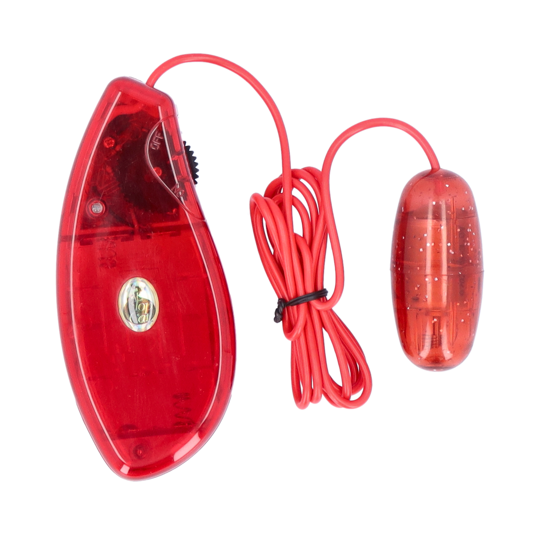 red Powerful Sparkling Vibrating Egg