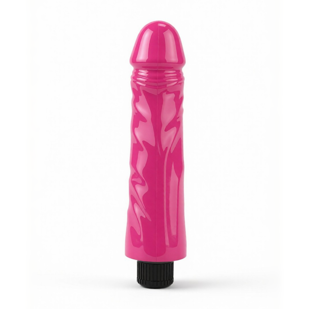 8 Inch Realistic Vibrating Dong top side view 
