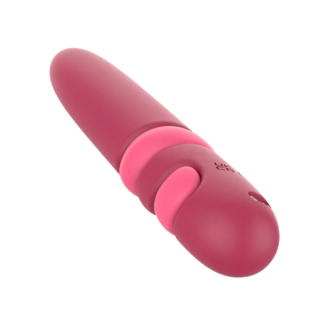angled view of Helix Beginner Vibrator bottom 