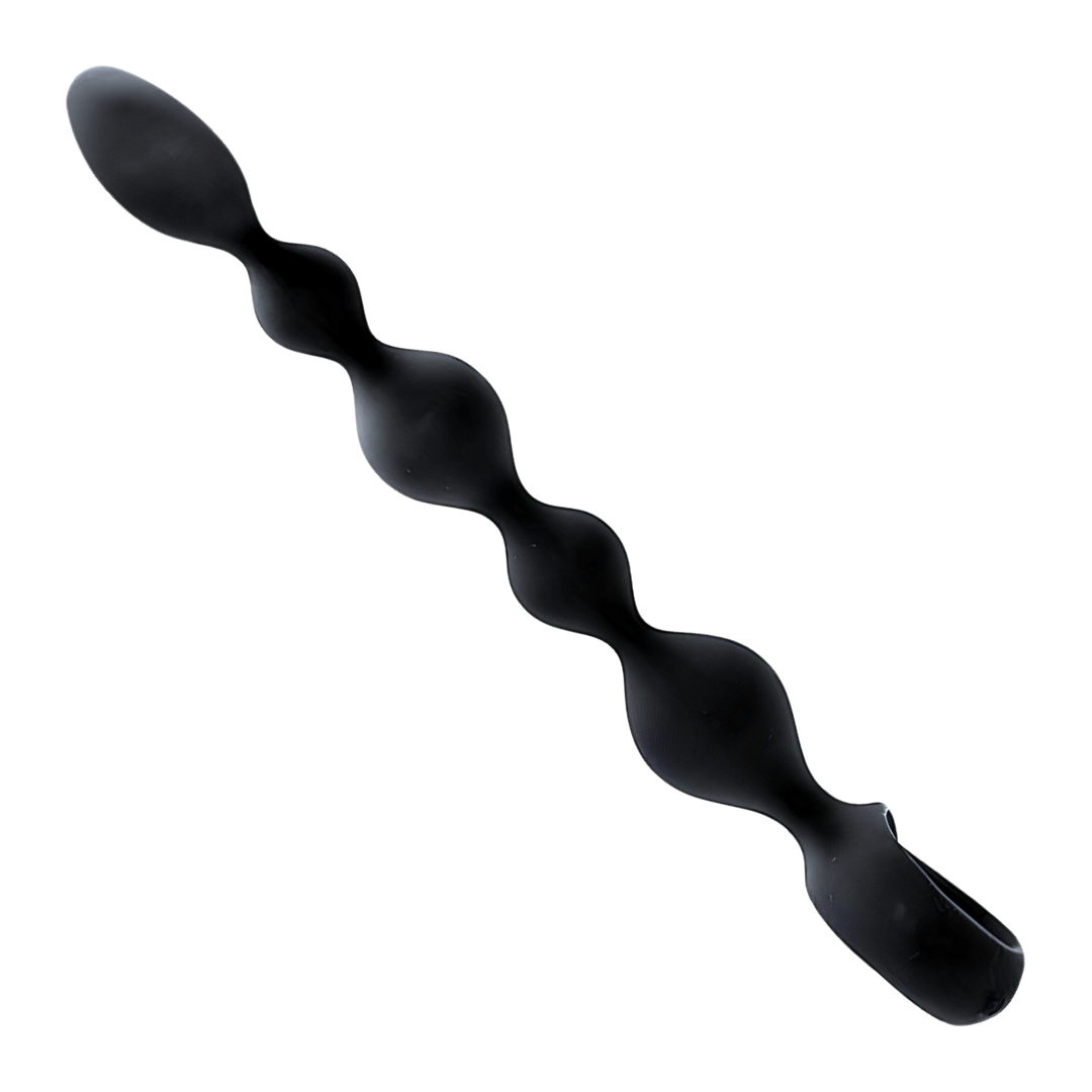 X-Long Vibrating Anal Beads silky smooth silicone 