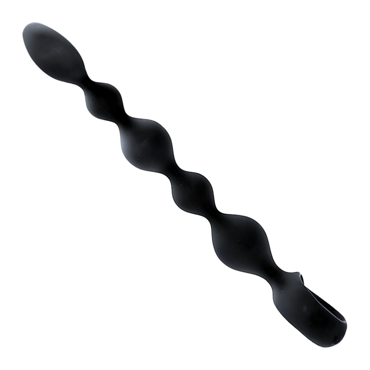 X-Long Vibrating Anal Beads silky smooth silicone 
