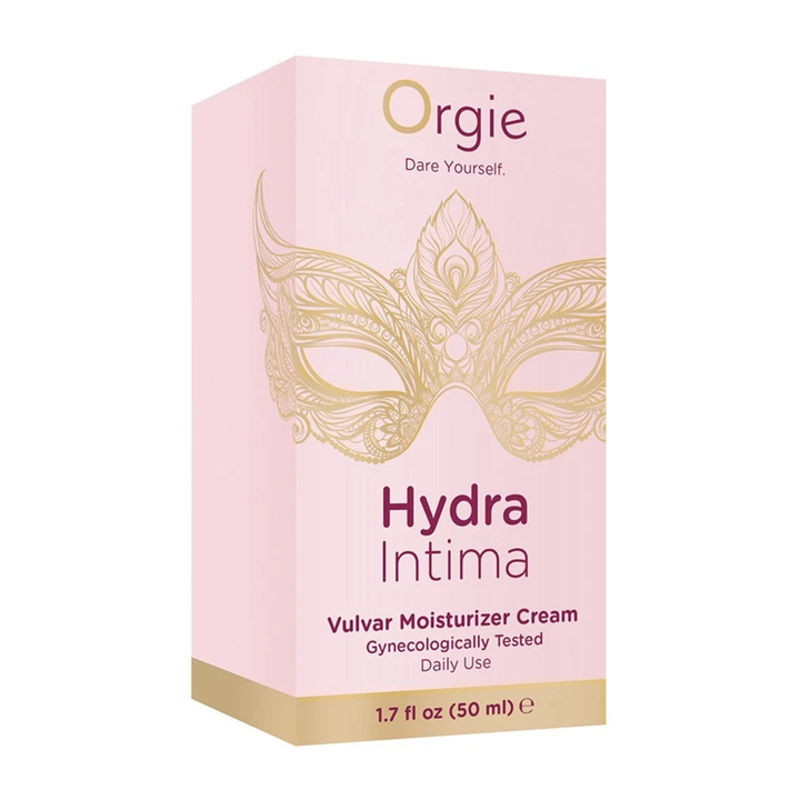 packaging for Orgie Hydra Intimate Vulvar Moisturizer Cream