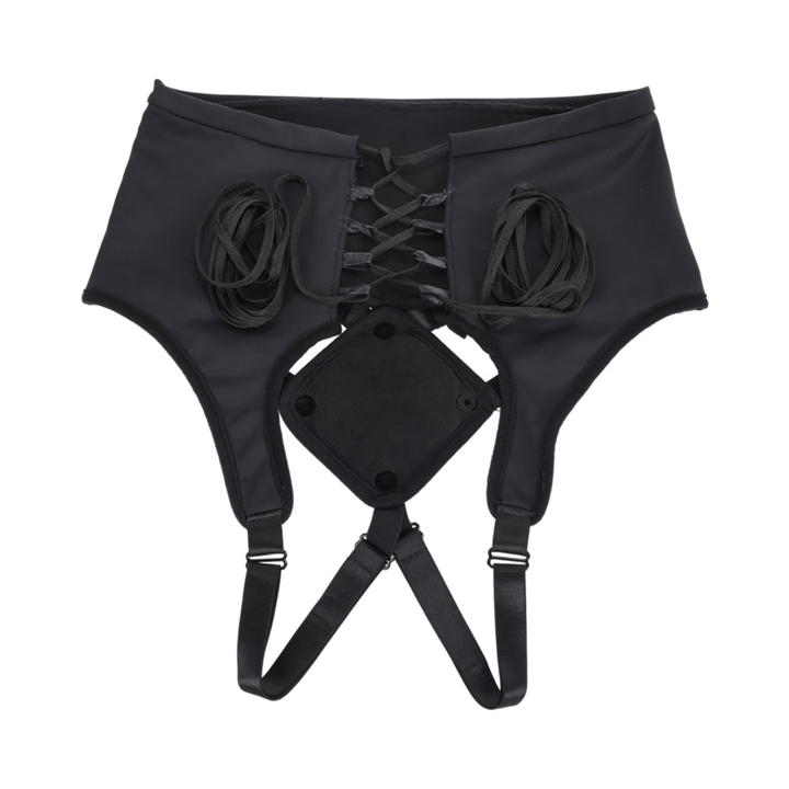 backside of corset straps from Sportsheets High Waisted Corset Strap-On 