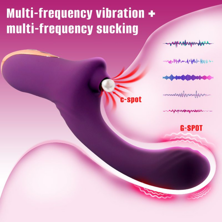 multi-frequency vibration+ multi-frequency sucking 